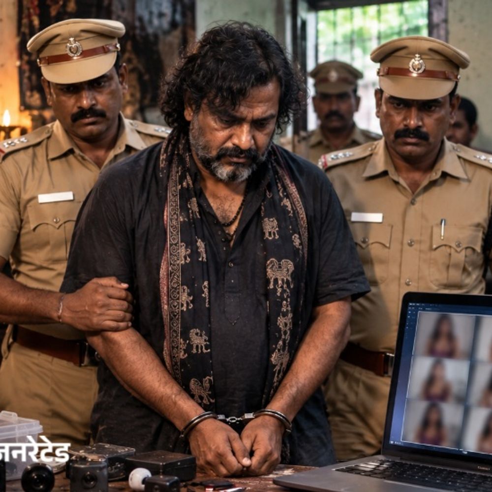 तमिलनाडु- तांत्रिक के पास 50 लड़कियों के अश्लील वीडियो मिले:हिडन कैमरे से रिकॉर्डिंग की, डॉर्क वेब पर बेचा; पुलिस ने अरेस्ट किया