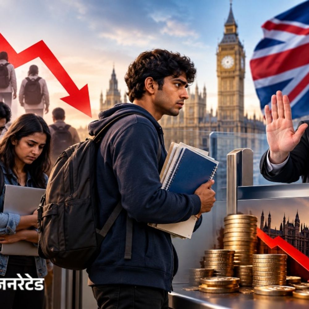 ब्रिटेन में भारतीय छात्रों में 20% कमी की आशंका:वजह- वीजा में सख्ती; ऐसा हुआ तो ब्रिटेन को सालाना ₹10 हजार करोड़ का घाटा