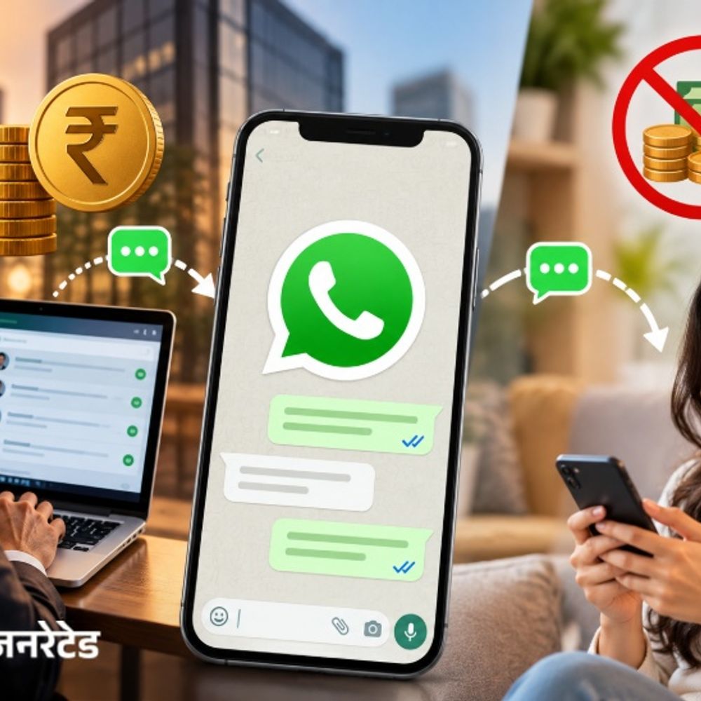 वॉट्सएप पर हर मैसेज भेजने पर कल से लगेगा चार्ज:फिलहाल बिजनेस कंपनियों पर लागू, कस्टमर को कोई शुल्क नहीं देना होगा