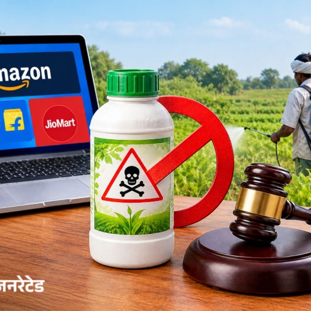 अमेजन, फ्लिपकार्ट और जियोमार्ट पर ₹25 लाख का जुर्माना:बिना रजिस्ट्रेशन वाली कीटनाशक दवा बेची, CCPA ने कहा- सेलर के भरोसे रहना लापरवाही