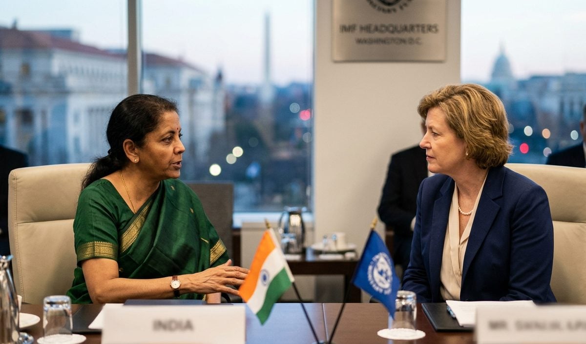 वित्त मंत्री निर्मला सीतारमण ने IMF प्रमुख क्रिस्टालिना जॉर्जीवा से की द्विपक्षीय बातचीत