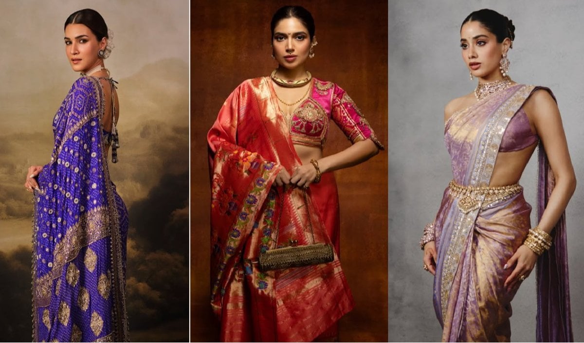 Festive Season में Traditional Saree को दें Bhumi Pednekkar और Kriti Sanon जैसा मॉडर्न लुक