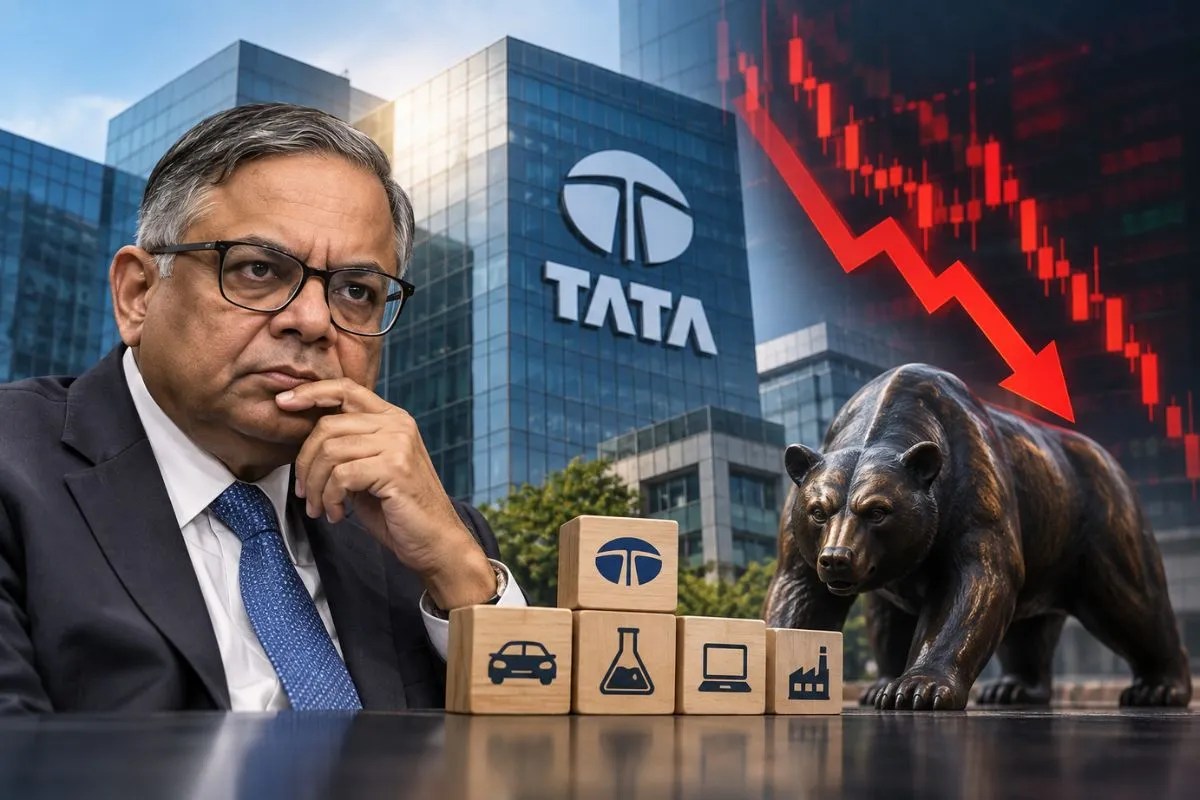 Tata Group में मतभेद से निवेशकों को हुआ नुकसान, TCS और Tata Chemicals समेत कई कंपनियों के शेयर 8% तक टूटे