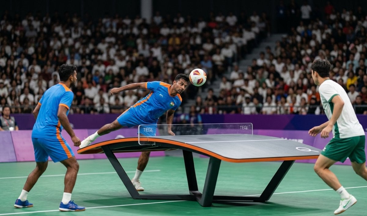 Teqball में लगातार दो मैच हारकर Asian Games 2026 क्वार्टर फाइनल से बाहर हुआ भारत