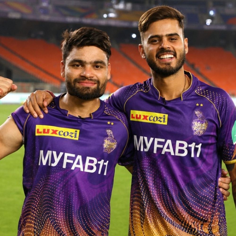 रिंकू सिंह फुटबॉल क्लब मैनचेस्टर यूनाइटेड के फैन:कहा- नीतीश राणा ने फुटबॉल सिखाया, पहली बार ओल्ड ट्रैफर्ड में लाइव मैच देखा