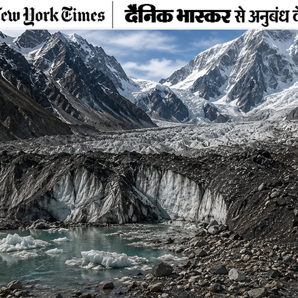 हिमालय के ग्लेशियर सिर्फ बढ़ते तापमान से नहीं जूझ रहे:बर्फ पर जमी कालिख सूरज की गर्मी सोख रही, नेपाल जैसी तबाही का खतरा बढ़ा