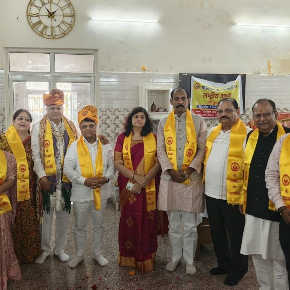 श्री दिगंबर जैन महासमिति की राष्ट्रीय कार्यकारिणी का चुनाव:अलीगढ़ के राजीव जैन बने दिगंबर जैन महासमिति के राष्ट्रीय महामंत्री, मयंक जैन को मीडिया प्रभारी की जिम्मेदारी