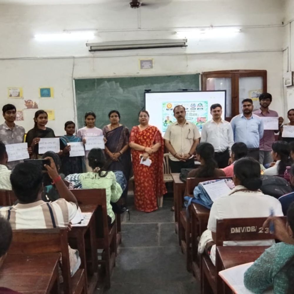 रायपुर के दुर्गा कॉलेज में विश्व नदी दिवस पर आयोजन:100 से ज्यादा विद्यार्थियों ने लिया हिस्सा, वक्ताओं ने कहा- नदियों का संरक्षण हमारी जिम्मेदारी