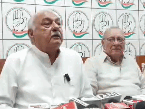 अभय चौटाला को भेज रखा नोटिस, जवाब नहीं आया:रोहतक में बोले भूपेंद्र हुड्डा, भाजपा से अपना संभलता नहीं, दूसरों पर कर रहे टिप्पणी