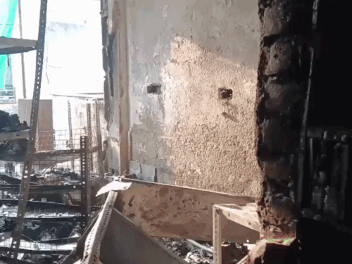 तड़के 4 बजे घर में लगी आग,जोबनेर गया था परिवार:ड्रोन कैमरा समेत पूरा सामान जलाकर राख, पड़ोसियों ने बुलाई दमकल