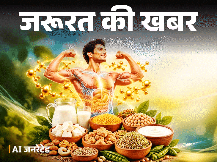 जरूरत की खबर- शाकाहारियों के लिए प्रोटीन के बेस्ट सोर्स:डॉक्टर से समझें शरीर में प्रोटीन के 10 जरूरी काम, डेफिशिएंसी के 8 संकेत