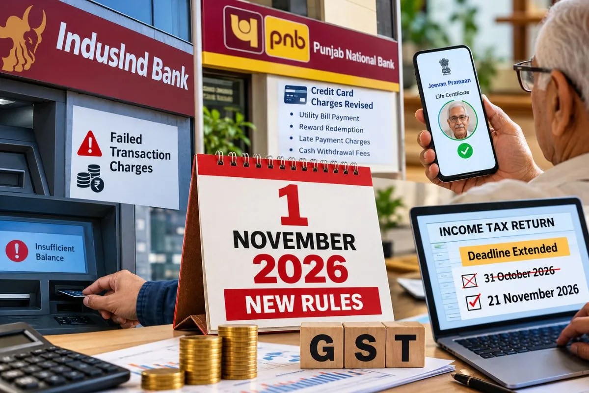 Changes from 1st November: GST, LPG सिलेंडर, क्रेडिट कार्ड और इनकम टैक्स से लेकर लाइफ सर्टिफिकेट तक, 1 तारीख से होने जा रहे ये बदलाव
