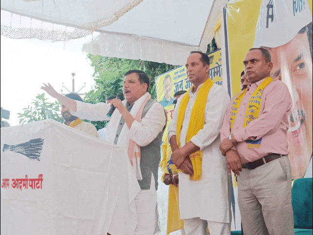 उत्तर प्रदेश को विकास चाहिए, हिंदू-मुस्लिम की राजनीति नहीं::आप सांसद संजय सिंह जन-आक्रोश रैली में भाजपा सरकार पर साधा निशाना मांगा जवाब