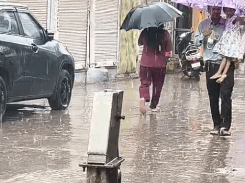 सवाई माधोपुर में आधे घंटे तक हुई तेज बारिश:खंडार और चौथ का बरवाड़ा में भी बरसे; मौसम में घुली ठंडक