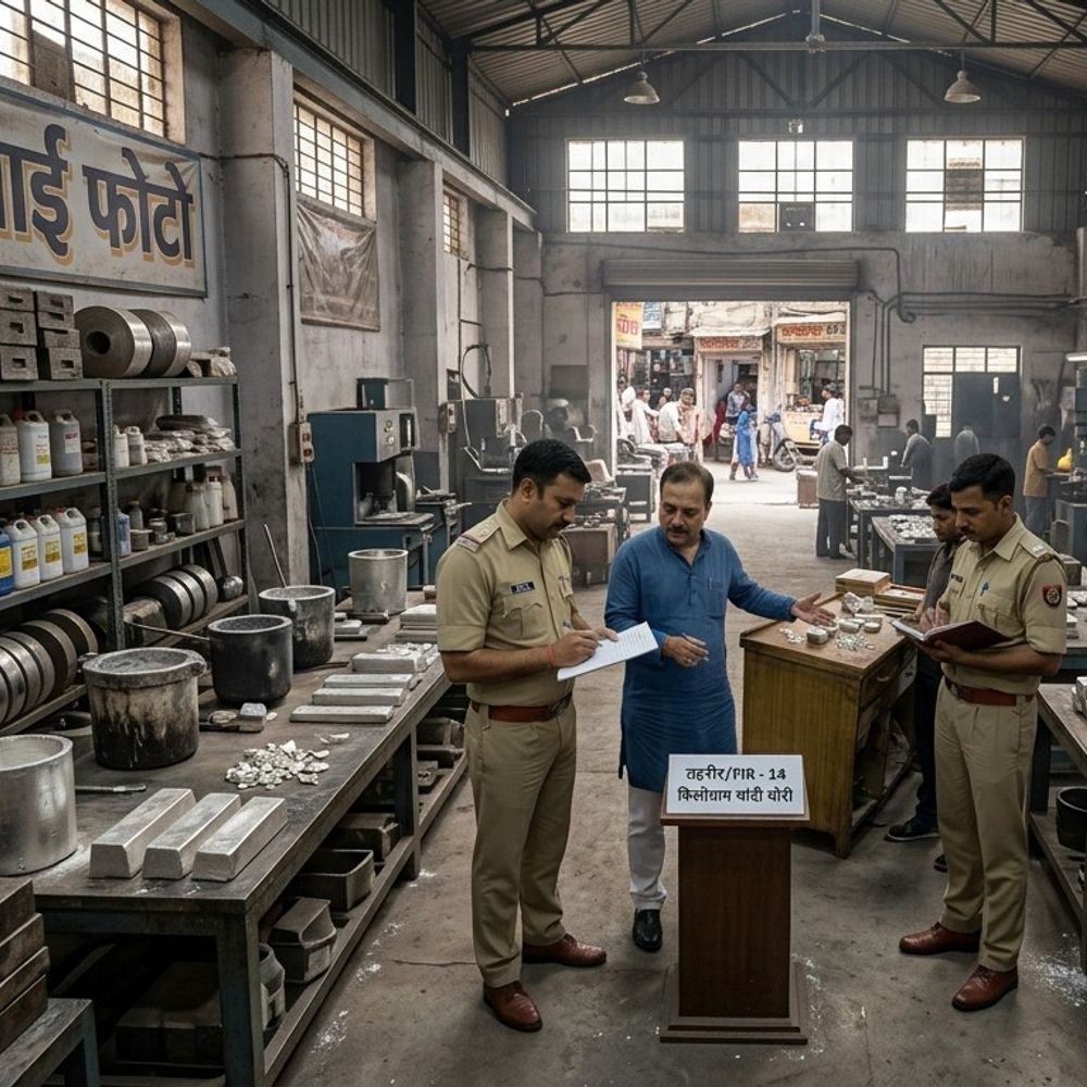 लखनऊ में कारखाने से 14 किलो चांदी चोरी:तीन व्यापारियों को बेची; चौक पुलिस ने दर्ज की क्रास FIR