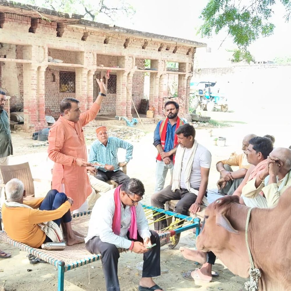 बिधनू में PDA की जन चौपाल:ब्रजेंद्र यादव बोले- जनता की समस्याओं को उठाएंगे, बदलाव की आवाज बनेगी सपा की रैली