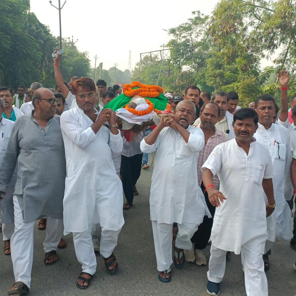 जहानाबाद के पूर्व विधायक सच्चिदानंद यादव का निधन:पार्टी कार्यालय लाया गया पार्थिव शरीर, लोगों ने दी श्रद्धांजलि