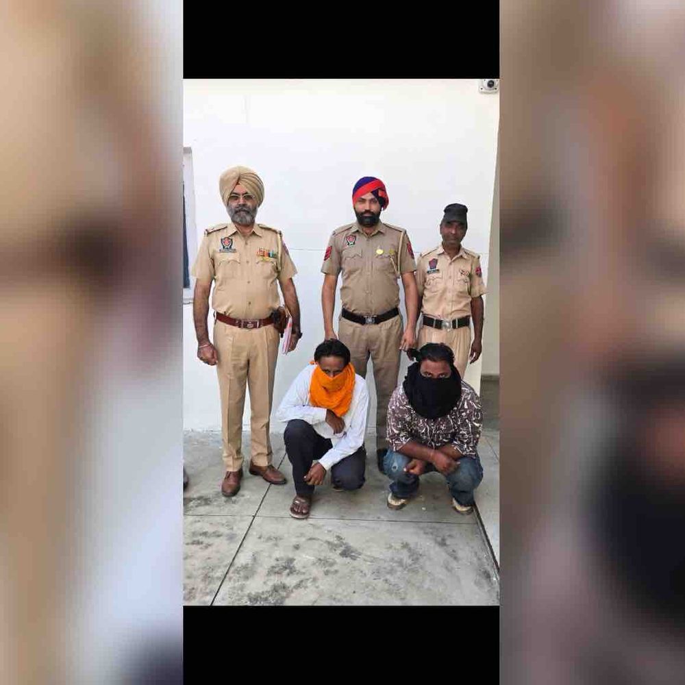 रूपनगर में 5 लाख की फिरौती मांगने वाले 2 गिरफ्तार:मुख्य आरोपी ने हरियाणवी बोली में धमकाया, सिम देने वाला भी काबू