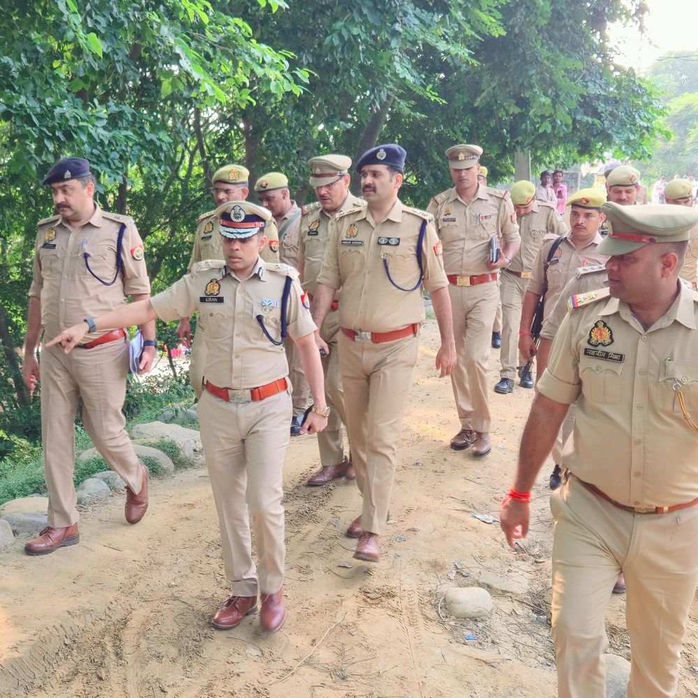 नैमिषारण्य में नवरात्रि पर सुरक्षा के होंगे कड़े इंतजाम:आईजी ने मंदिरों की व्यवस्था परखी, सिविल ड्रेस में तैनात रहेगी पुलिस