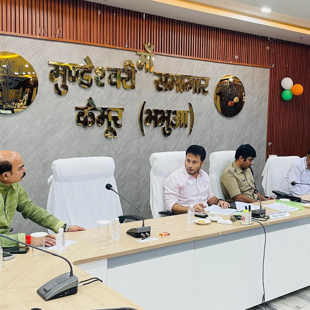 मुंडेश्वरी धाम में नवरात्र की तैयारी पूरी:पार्किंग और नो-एंट्री प्वाइंट तय; 24 घंटे बिजली, मेडिकल कैंप और पुलिस निगरानी की व्यवस्था