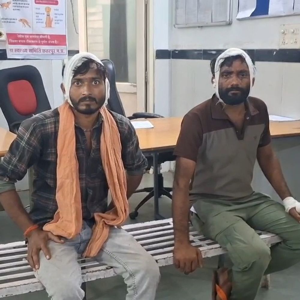 घर में घुसकर दो भाइयों पर लाठी-डंडों से हमला:दोनों छतरपुर अस्पताल में भर्ती, 4 लोगों पर मारपीट का केस दर्ज