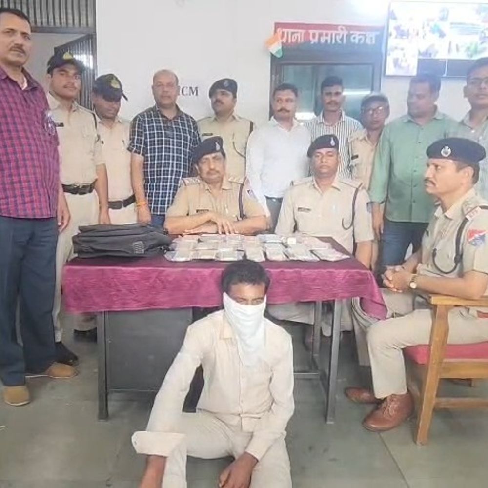 विदिशा में मेमू ट्रेन में 10लाख से भरा बैग चोरी:200 CCTV खंगालकर शिवपुरी का गिरफ्तार, 9.36 लाख नकद बरामद