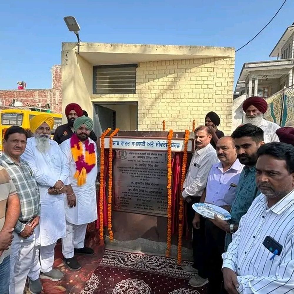 डेरा बाबानानक में वाटर सप्लाई प्रोजेक्ट शुरू:8.50 करोड़ रुपए की लागत से तैयार, इलाके के गावों को मिलेगा शुद्ध पेयजल