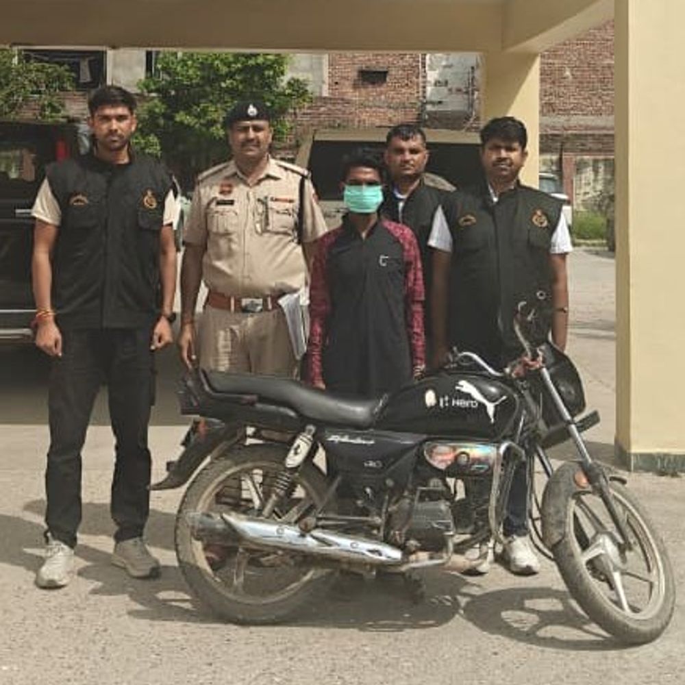 पलवल सीआईए ने अरेस्ट किया नशा तस्कर:भाई ने पूछताछ में बताया था नाम, 10 किलो गांजा और बाइक भी बरामद