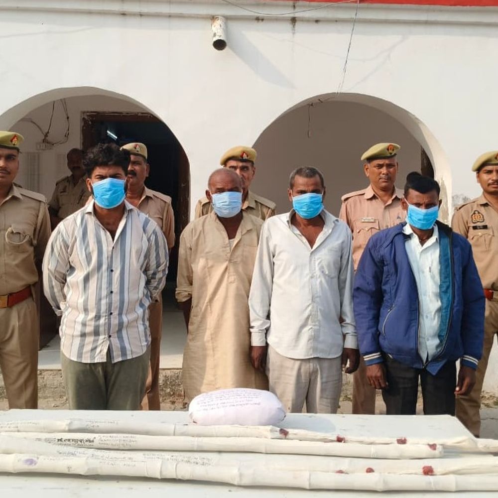 श्रावस्ती में फसल काटने को लेकर विवाद, 4 गिरफ्तार:दो पक्षों में हुई मारपीट, धारदार हथियार से हमले का आरोप