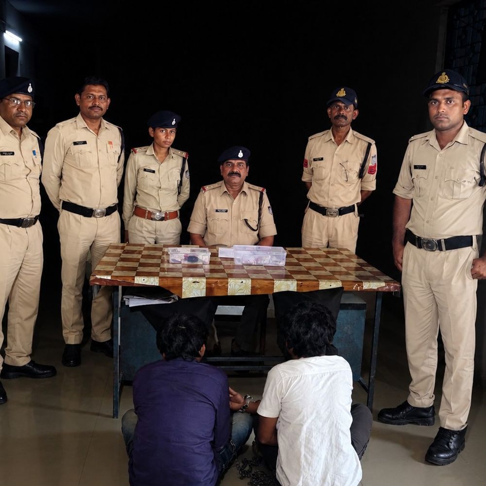 सूने घरों में चोरी करने वाले 2 आरोपी गिरफ्तार:CCTV फुटेज-तकनीकी साक्ष्यों से मिला सुराग; सोने-चांदी के जेवर और बाइक बरामद