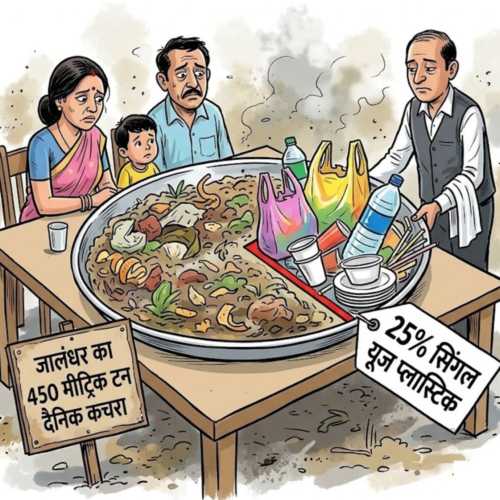 जालंधर के 450 मीट्रिक टन कूड़े में 25% सिर्फ पॉलीथिन
