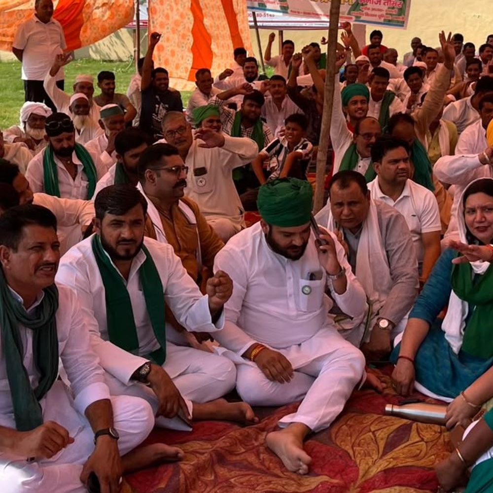 शामली में भाकियू का धरना शुरू:गन्ना भुगतान समेत 3 मांग, बिजली बिलों में गड़बड़ी की जांच की मांग