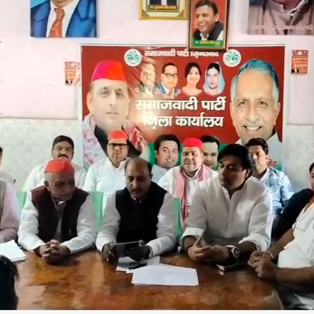 भाजपा पर फर्जी वोट बनवाने का आरोप:सहारनपुर में सपा प्रत्याशी प्रेमेंद्र भाटी बोले- लोकतंत्र कमजोर करने की साजिश