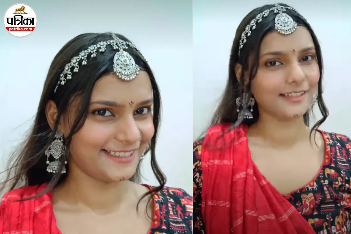 गरबा नाइट के लिए ईयरिंग और नेकलेस से बनाएं खूबसूरत माथा पट्टी, नवरात्रि में ऐसे पाएं ट्रेडिशनल लुक