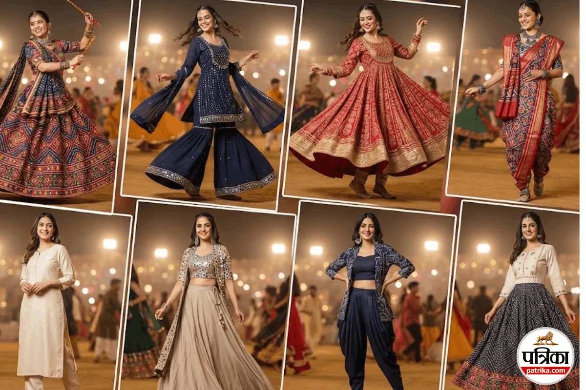 Garba में चनिया चोली नहीं पहनना? तो शरारा, अनारकली, साड़ी और Indo Western लुक करें ट्राई
