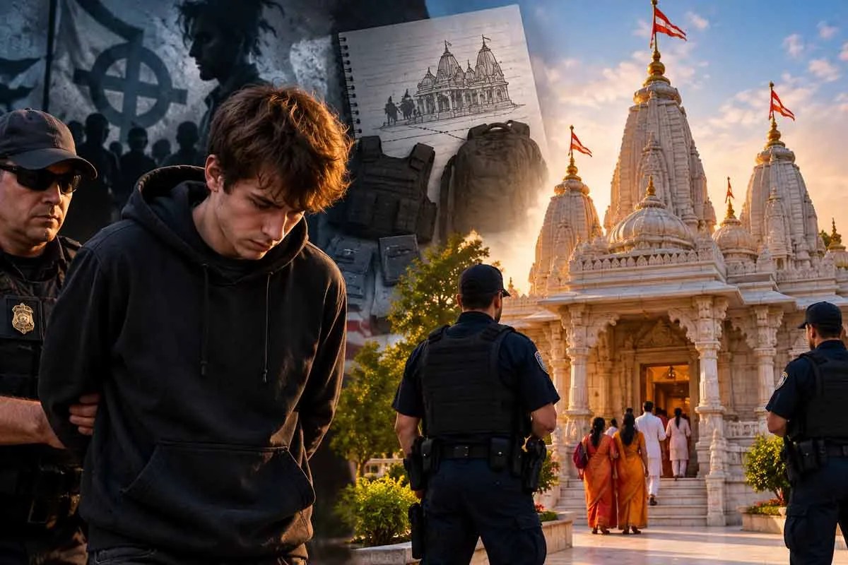 Hindu Temple Attack: बंदूक जाम होने से टला बड़ा कांड, हिंदू मंदिर पर हमले की साजिश रचने वाला 19 साल का युवक गिरफ्तार