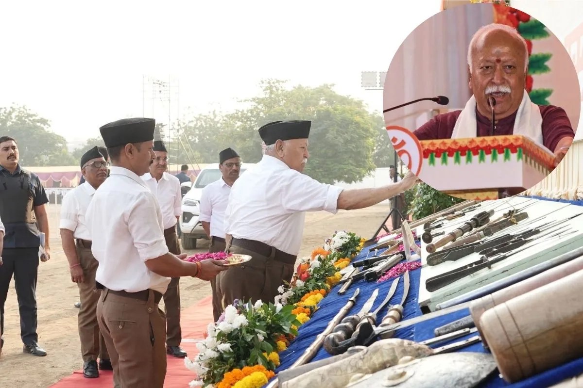 RSS के 100 साल पूरे, नागपुर में विजयादशमी समारोह में मोहन भागवत बोले- जब-जब बंटे, तब-तब कमजोर हुए