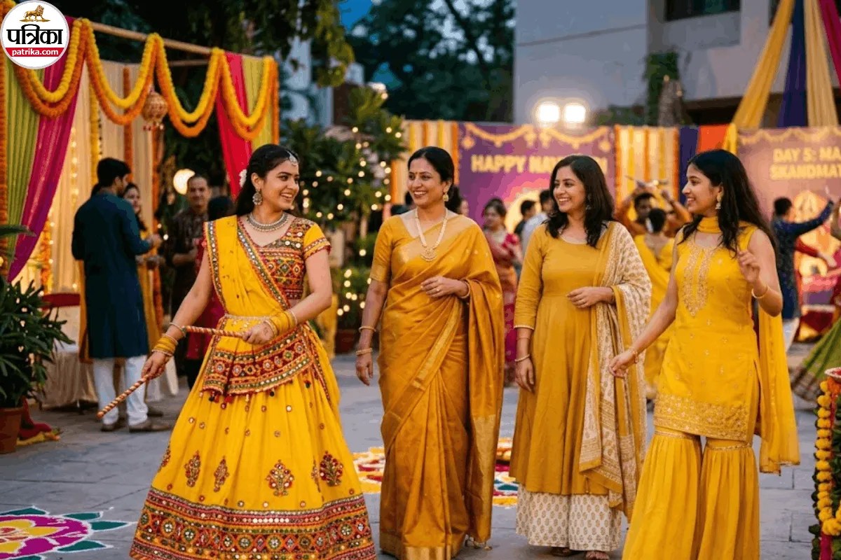 Navratri Day 5 Yellow Outfit Ideas: नवरात्रि के पांचवें दिन पीले रंग में दिखना है खास, ये स्टाइलिंग ऑप्शन आएंगे काम 