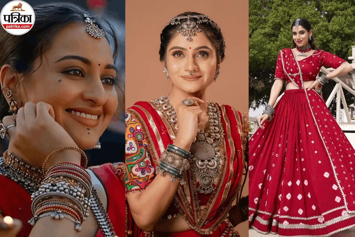 नवरात्रि के तीसरे दिन लाल रंग में दिखें स्टाइलिश, चनिया चोली से कुर्ती स्कर्ट तक जानें आउटफिट आइडियाज