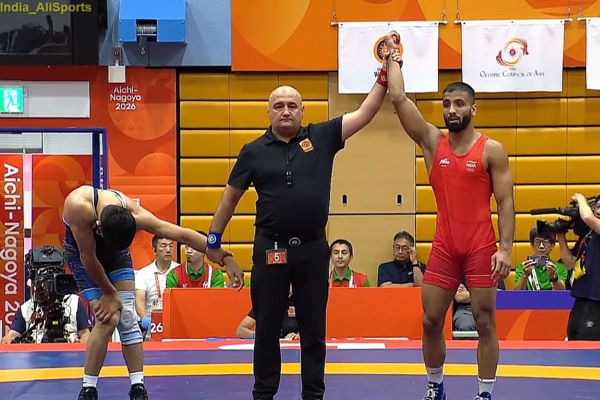 Asian Games में 15वां गोल्ड जीतकर भारत ने मेडल टैली में लगाई छलांग, फ्रीस्टाइल कुश्ती में सुजीत ने किया कमाल
