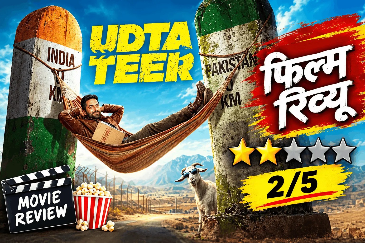 Udta Teer Review: दिमाग घर छोड़कर आएं वरना ले बैठेंगे ‘उड़ता तीर’, कॉमेडी के नाम पर देशभक्ति का मजाक उड़ाती है आयुष्मान-सारा की फिल्म