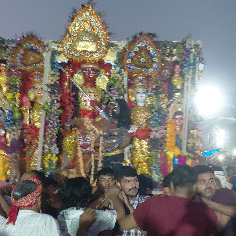 खगड़िया में विजयादशमी पर मां दुर्गा की प्रतिमाओं का विसर्जन:डुमरिया खुर्द में रामलीला और कुश्ती प्रतियोगिता, सुरक्षा व्यवस्था को लेकर प्रशासन रहा मुस्तैद