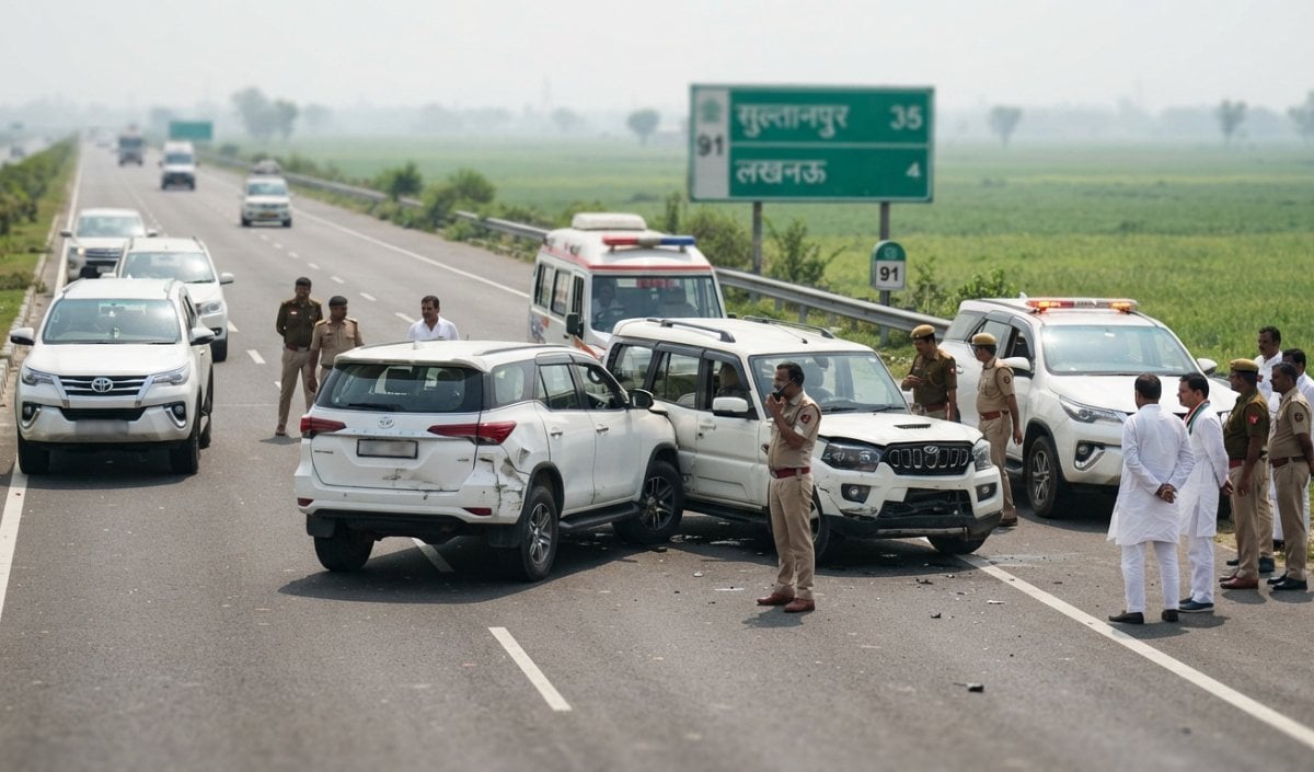 Sultanpur कोर्ट जा रहे Rahul Gandhi के काफिले का एक्सीडेंट, Congress नेता पूरी तरह सुरक्षित