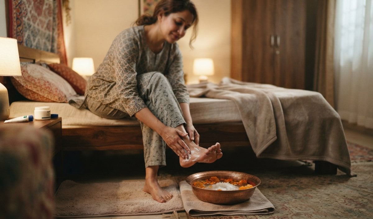 घर पर सैलून जैसा निखार पाने के लिए सोने से पहले अपनाएं यह Night Foot Care
