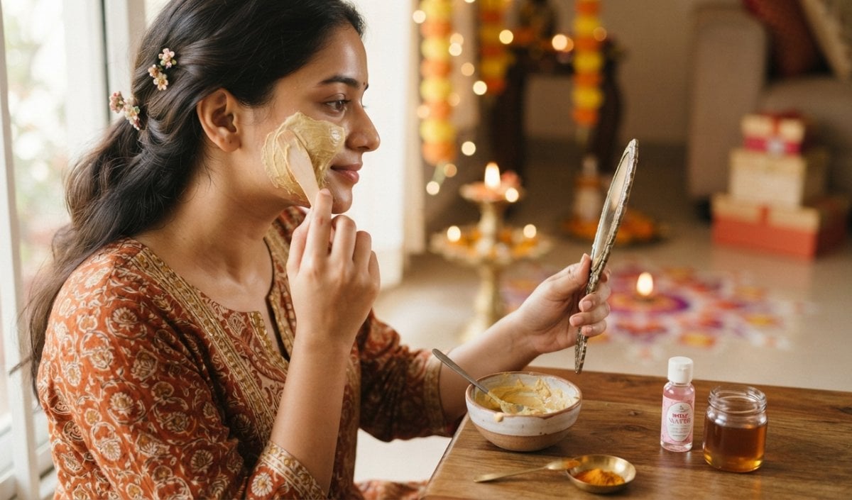 Diwali पर Glass Skin पाने के लिए घर पर बनाएं बेसन और मुलेठी Face Mask