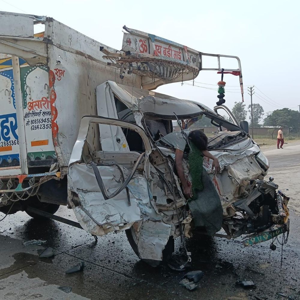 मैहर में पिकअप और ट्रक की टक्कर:दोनों वाहनों के ड्राइवर्स की मौत, बेटे के निधन की खबर सुन पिता की तबीयत बिगड़ी