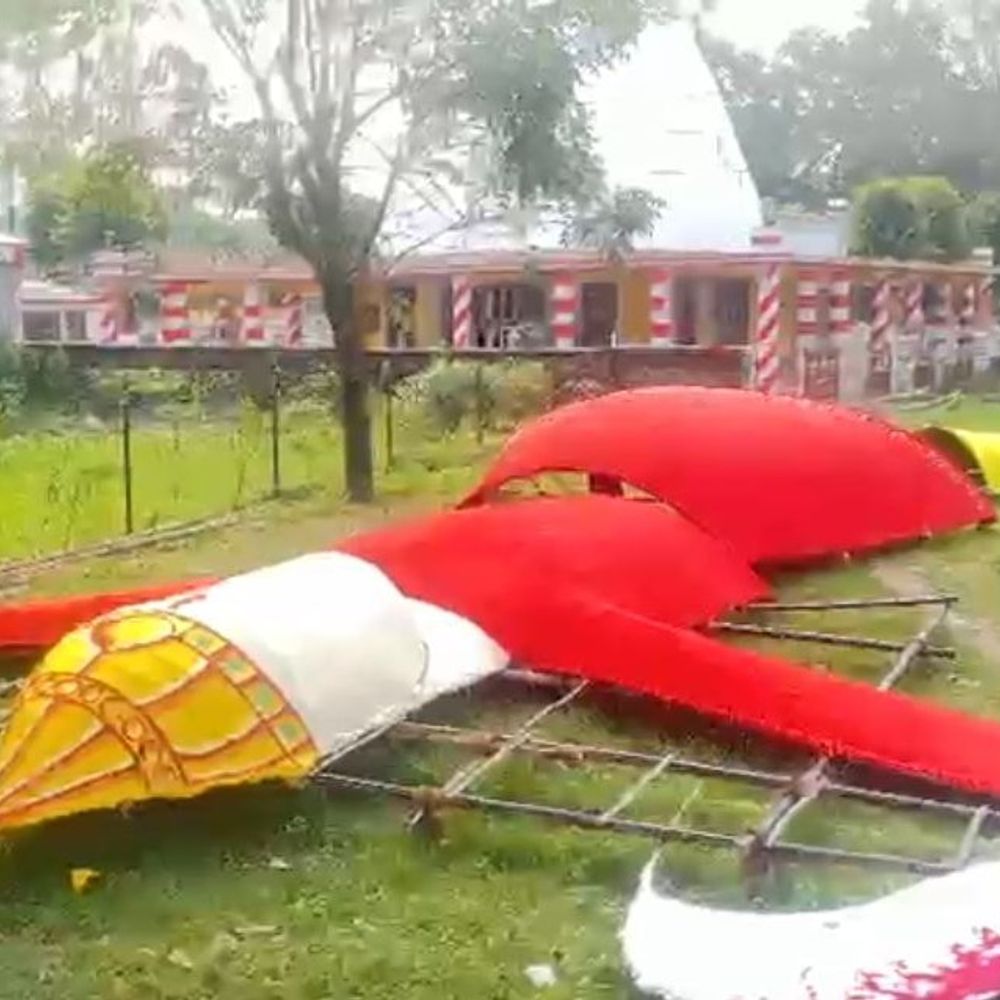 सिंदरी में 60 फीट ऊंचे रावण का पुतला जलेगा:विजयादशमी पर होगा दहन, 4 लाख रुपए में बन रहा पुतला; आतिशबाजी खास आकर्षण का केंद्र