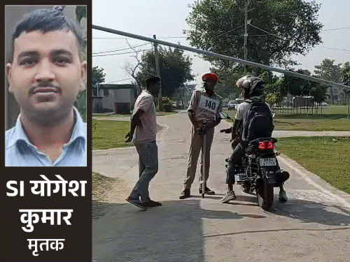 पुलिस लाइन में फंदे से लटका मिला दरोगा का शव:8 दिन पहले ASI से SI बने, 3 महीने पहले हुई शादी; पत्नी सचिवालय में काम करती हैं