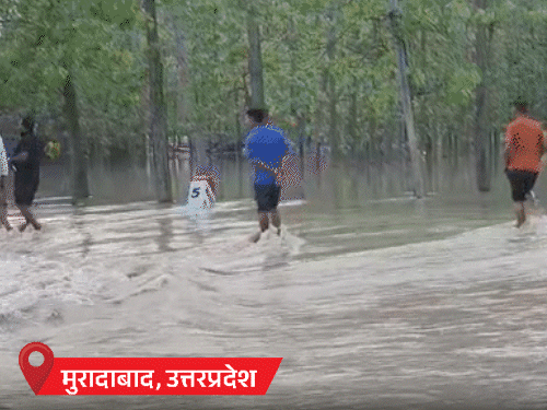यूपी के उन्नाव में गंगा खतरे के निशान पर पहुंची:बिहार के सारण में बांध टूटा, एमपी-हिमाचल से इसी हफ्ते मानसून की विदाई