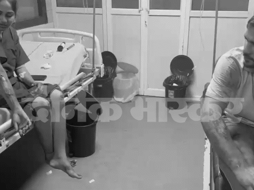 हिसार में पुलिसकर्मी ने गाड़ी से पति-पत्नी को उड़ाया:ड्यूटी से घर जा रहे थे; दोनों प्राइवेट अस्पताल में भर्ती; परिजन पहुंचे